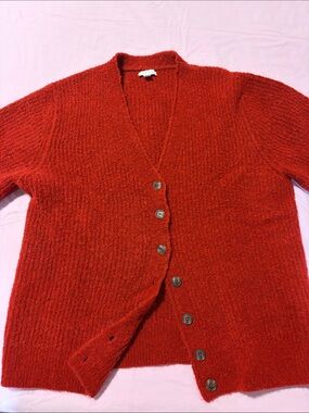 Topshop Red Cardigan